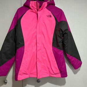 The North Face Kids Pink and Purple Puffer Jacket